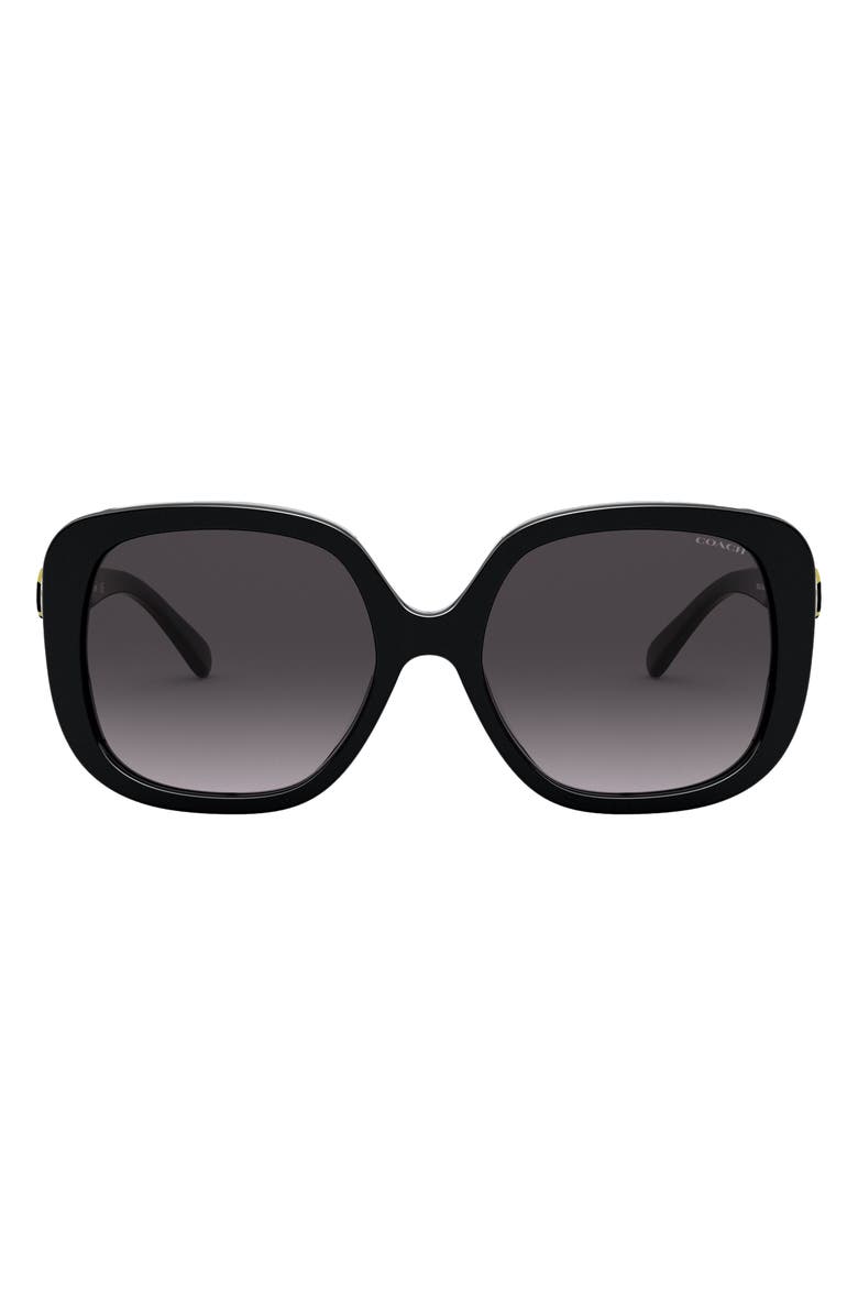 COACH 57mm Gradient Square Sunglasses, Main, color, 