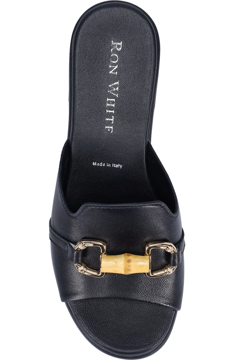 Ron White Gwyna Platform Slide Sandal, Alternate, color, Onyx