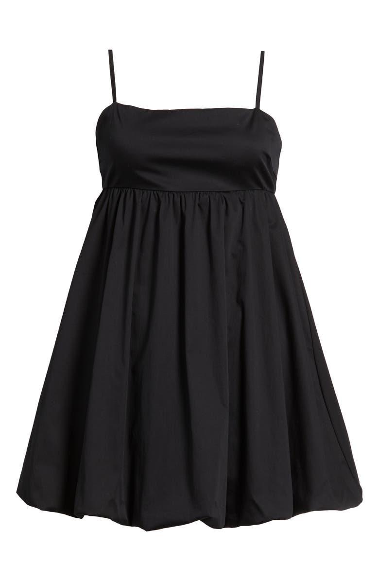 BP. Bow Back Bubble Hem Minidress, Alternate, color, Black