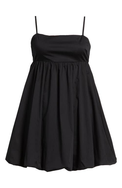 Bp. Bow Back Bubble Hem Minidress In Black