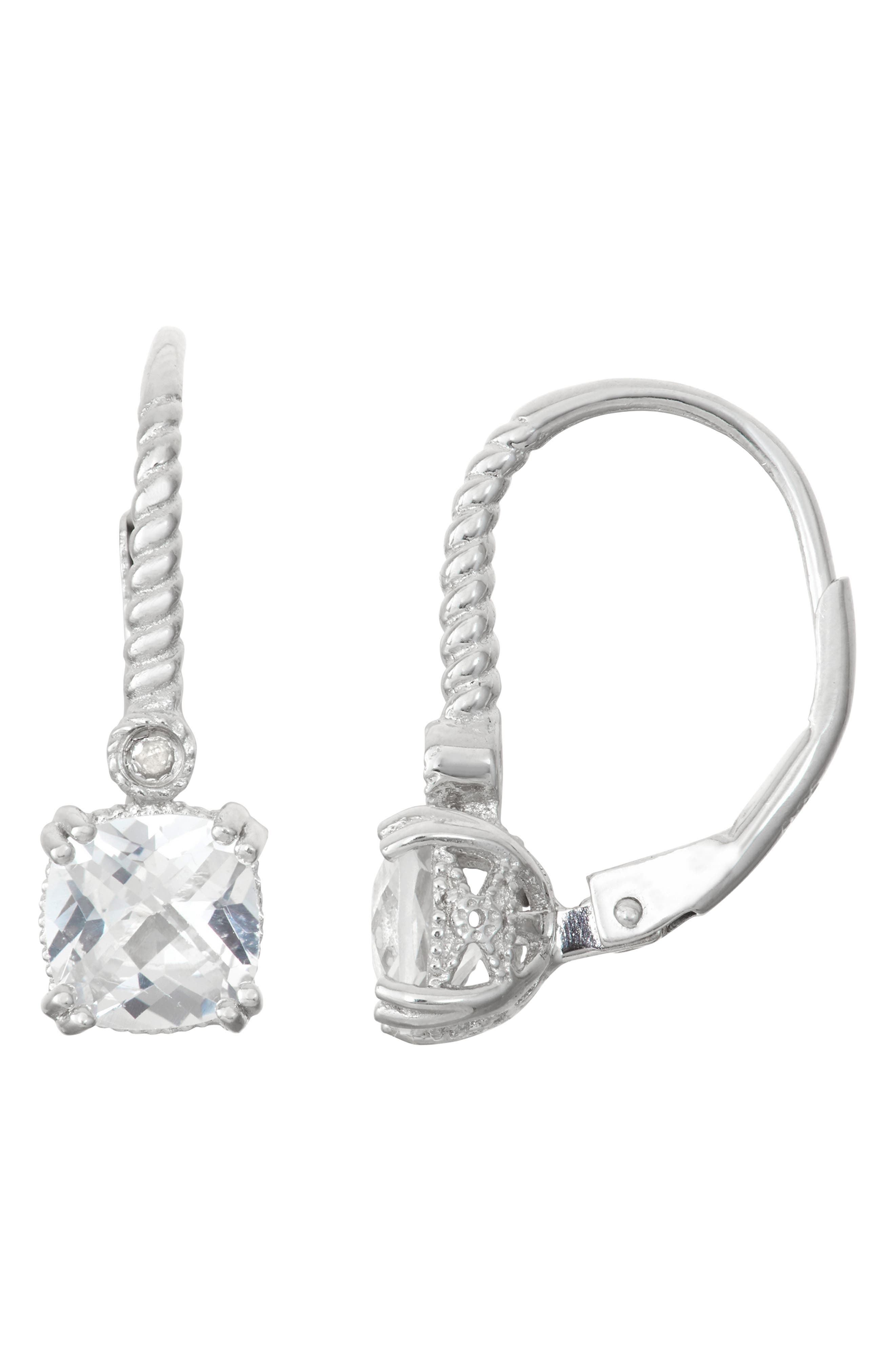 FZN Sterling Silver & Cubic Zirconia Earrings