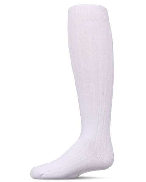 Wide Ribbed Uniform Knee Socks (Big Kid)
