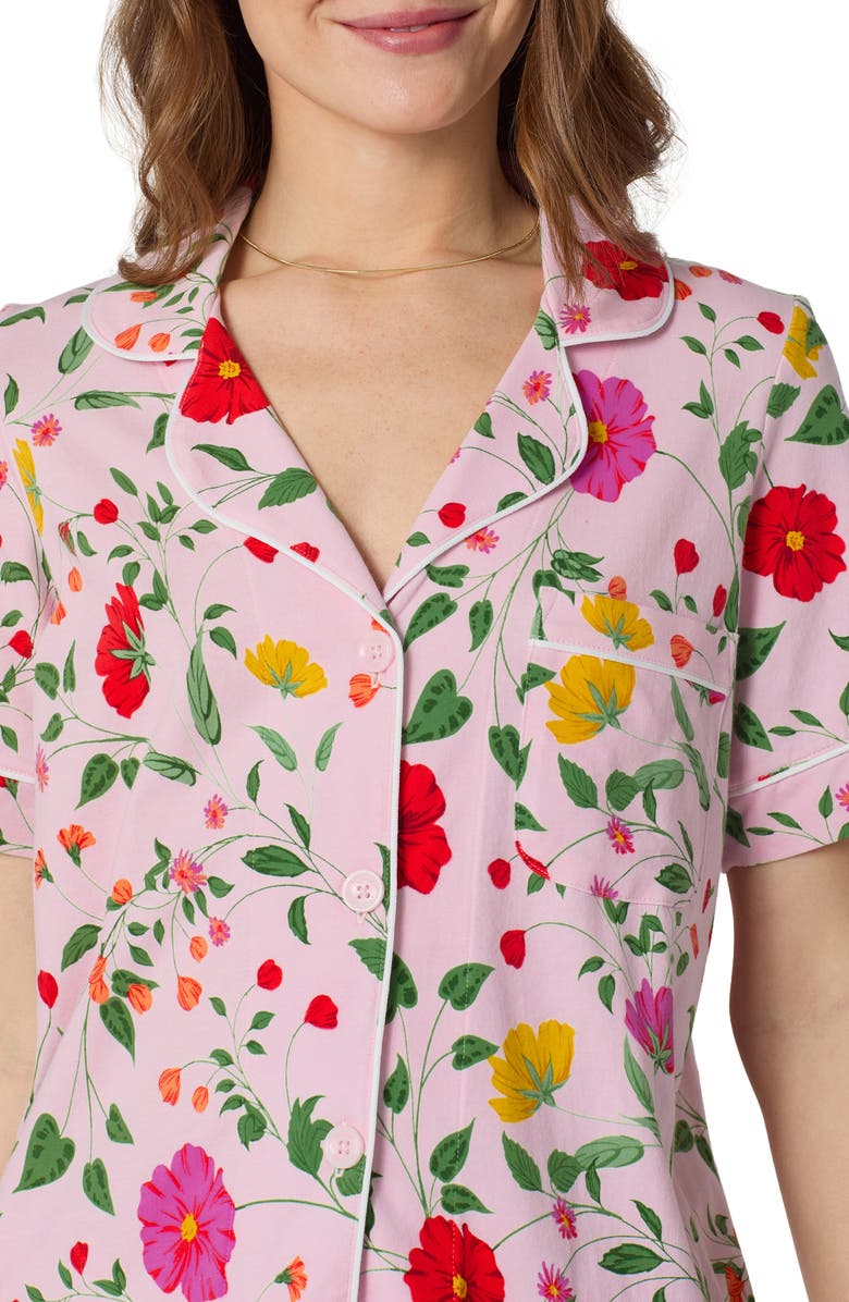 BedHead Pajamas Print Stretch Organic Cotton Short Pajamas, Alternate, color, 