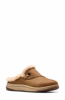 Clarks® Breeze Myth Faux Fur Lined Slipper - Wide Width Available