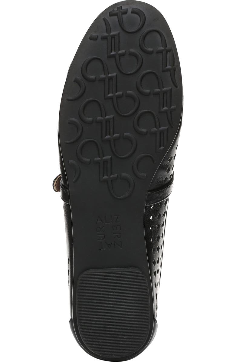 Naturalizer Aria Perforated Mary Jane Flat, Alternate, color, Black