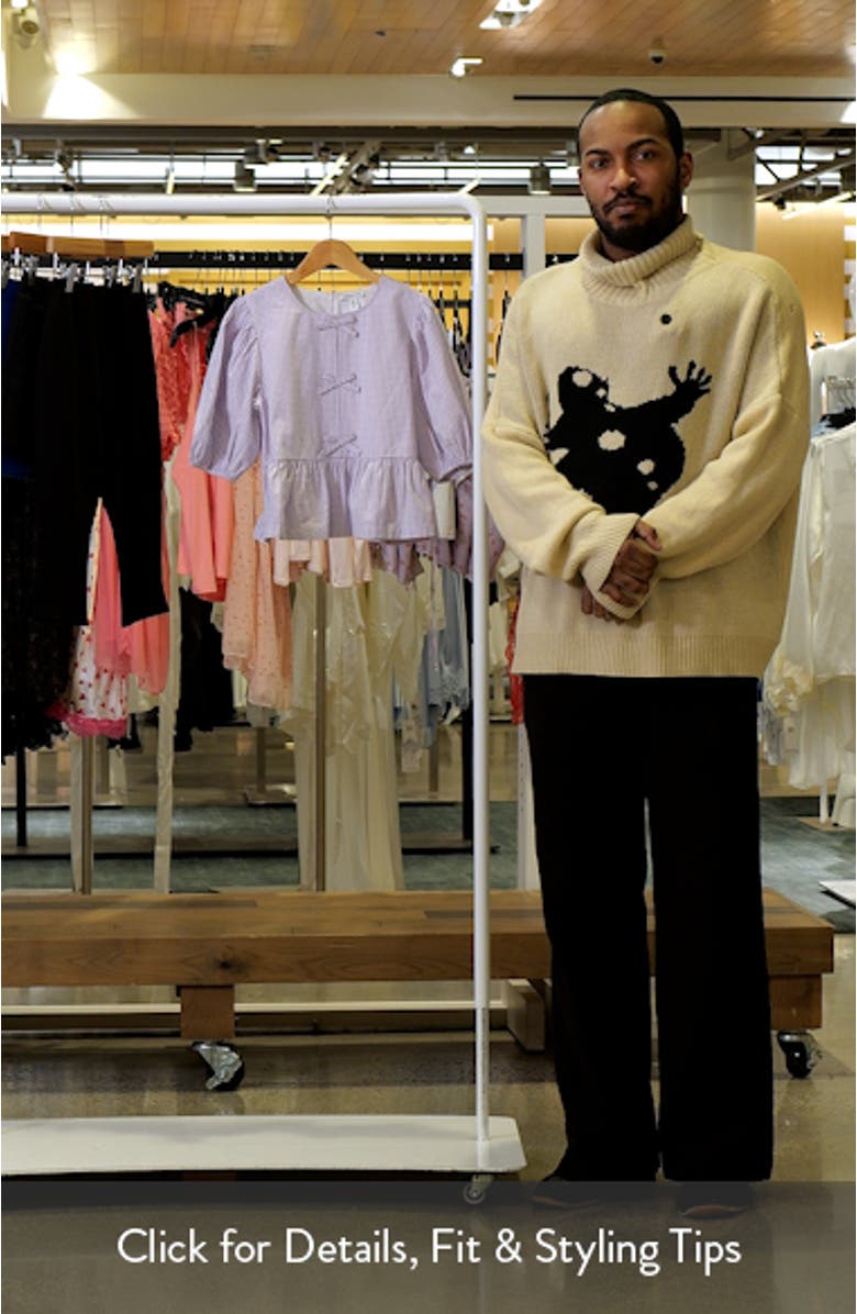 Kids' Bow Front Peplum Top, sales video thumbnail