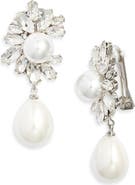 Kenneth Jay Lane Faux Pearl Drop Earrings