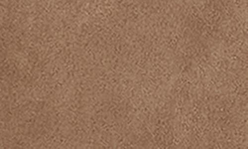 Calvin Klein Faux Suede Midi A-line Dress In Brown
