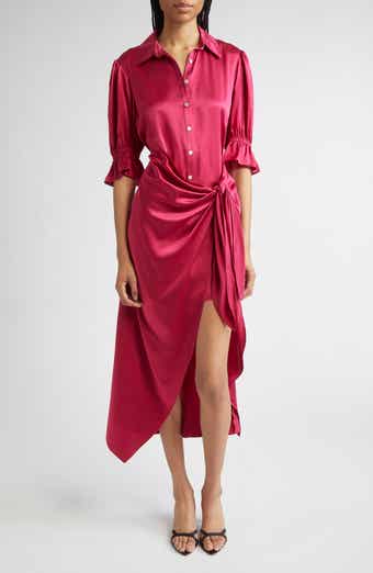 Fabbie Silk Cocktail Shirtdress