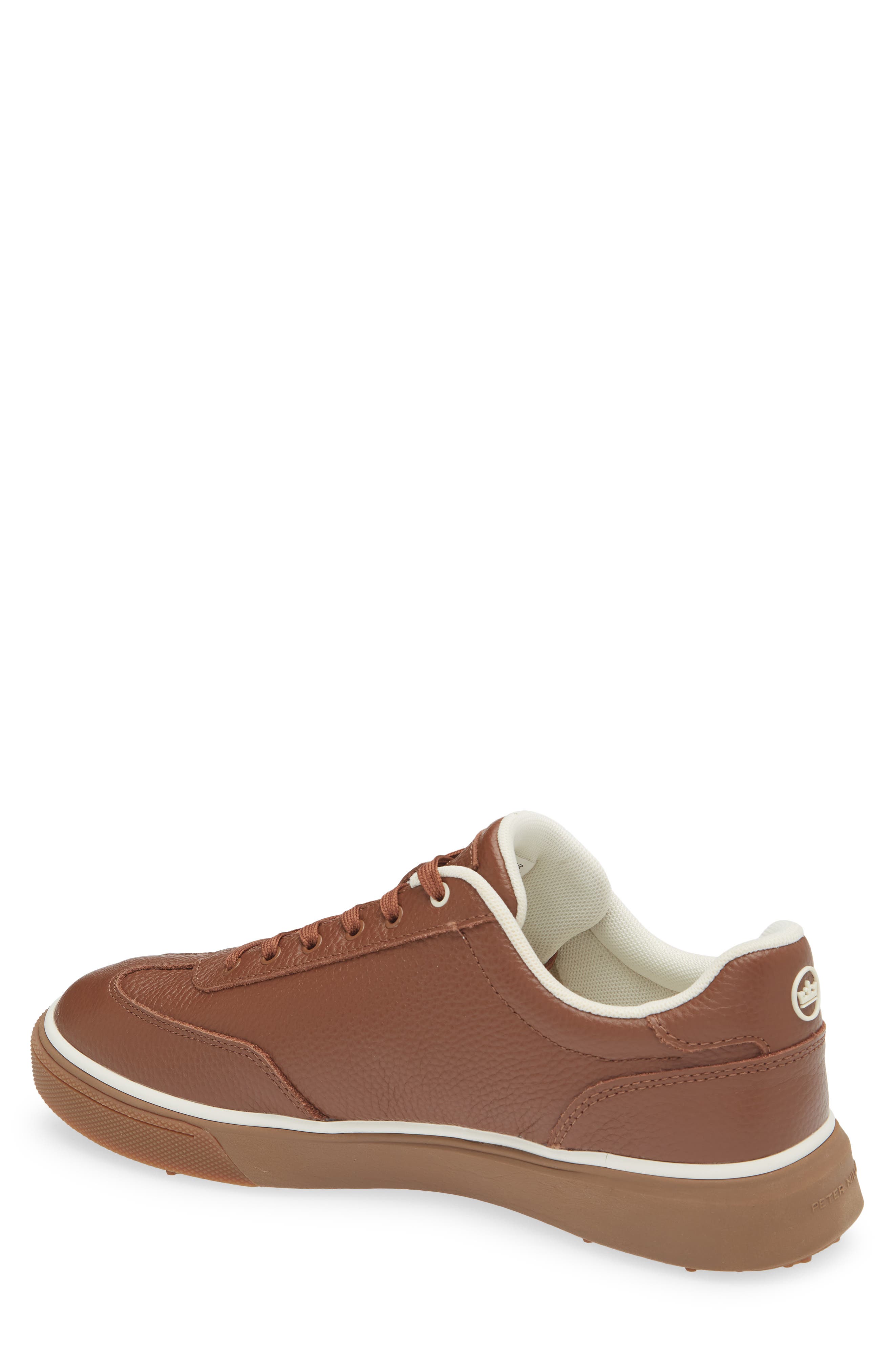 Peter Millar Drift Hybrid Water Resistant Leather Golf Shoe, Alternate, color, Whiskey