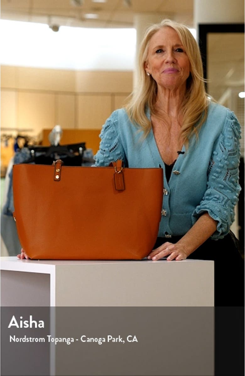 Estie Recycled Vegan Leather Tote, sales video thumbnail