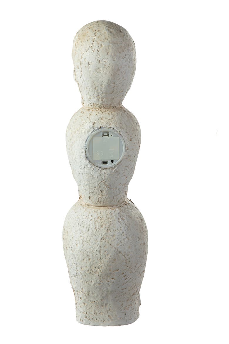 Lighted Halloween MGO Skull Porch Decor with Timer, Alternate, color, White