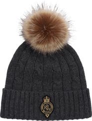 Lauren Ralph Lauren Cable Crest Patch Hat