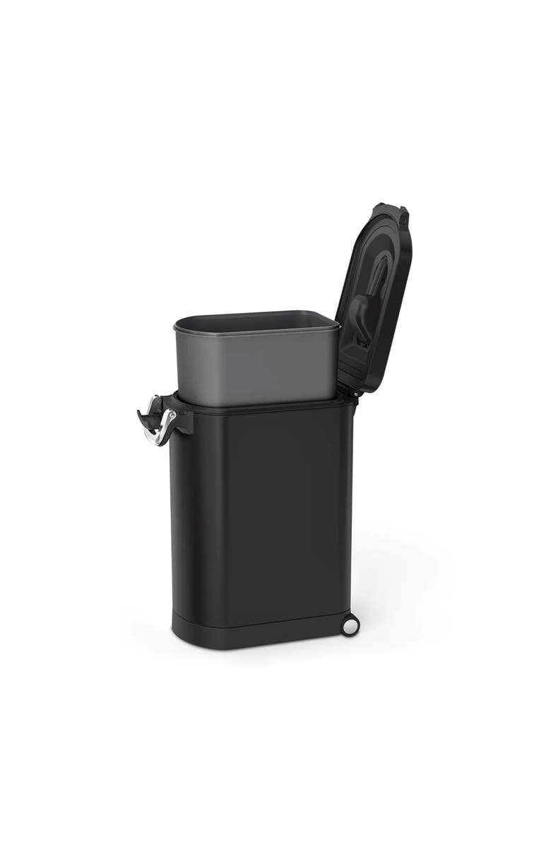 simplehuman large pet food can, Alternate, color, Matte Black