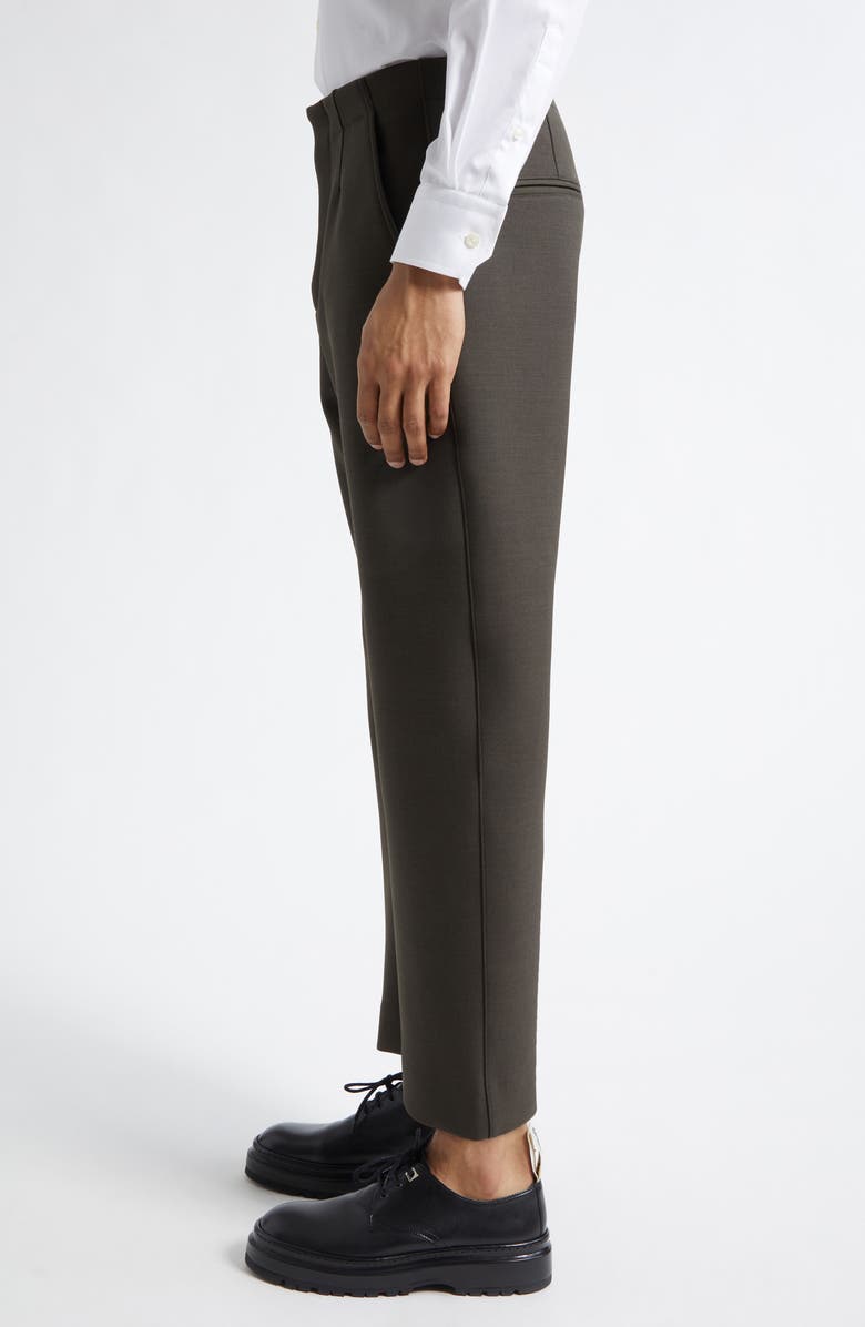 Jacquemus Le Pantalon Gardian Pinched Pants, Alternate, color, Dark Khaki