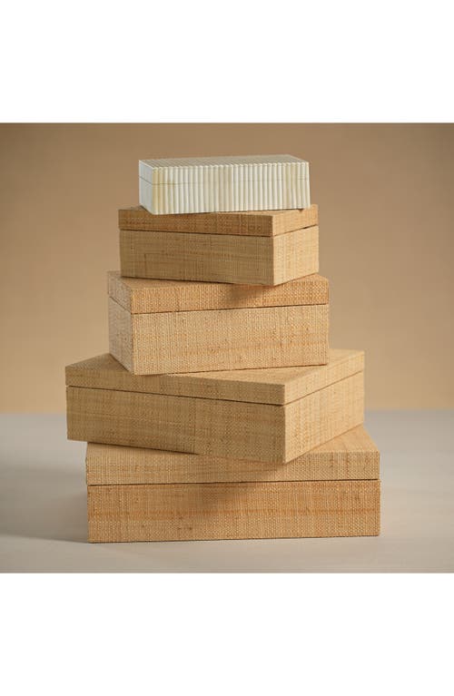 Zodax Woven Decorative Box In Sand