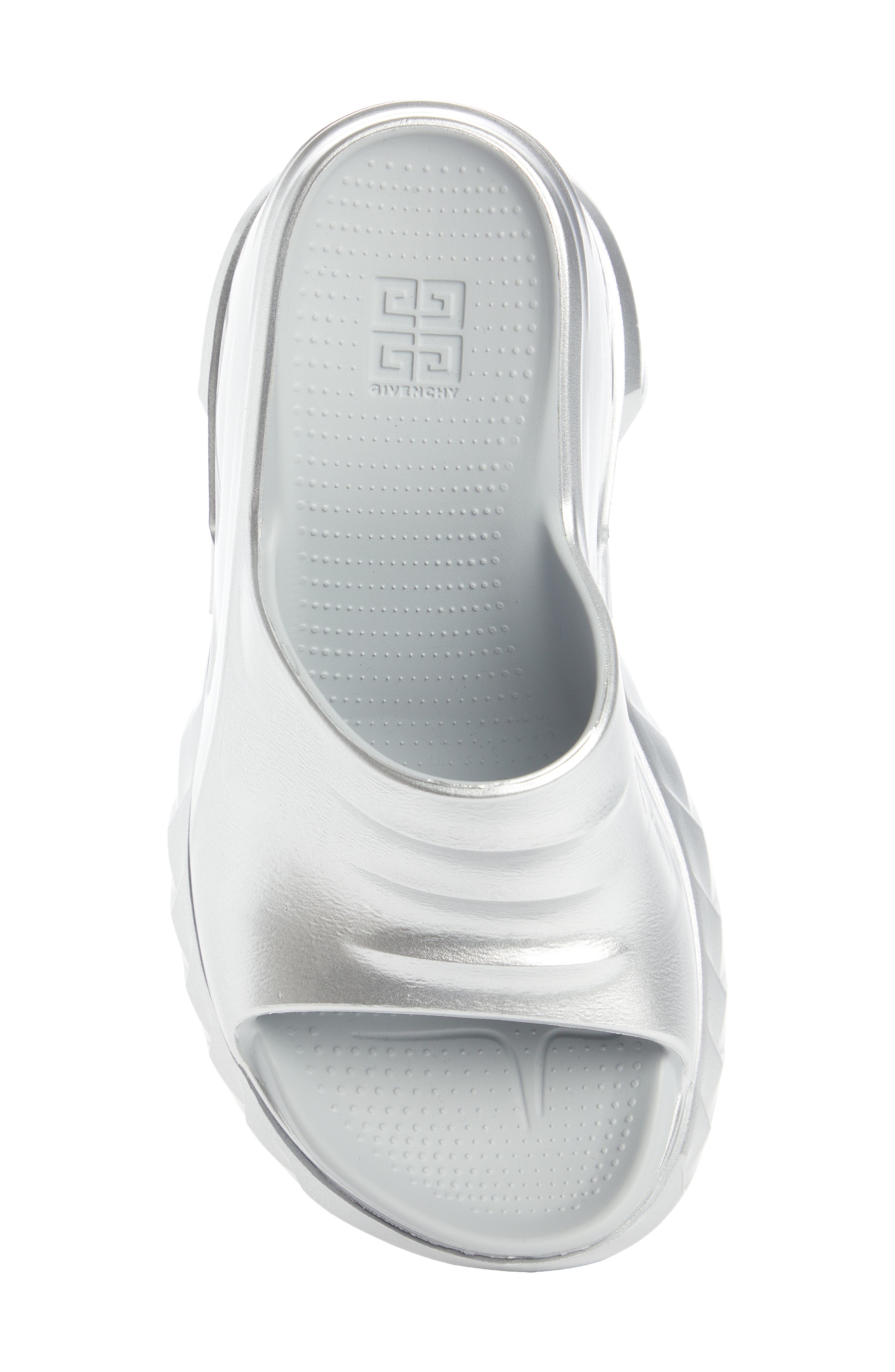Givenchy Marshmallow Metallic Wedge Slide Sandal, Alternate, color, 