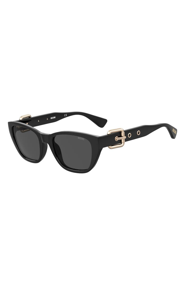 Moschino 55mm Rectangle Sunglasses, Alternate, color, 