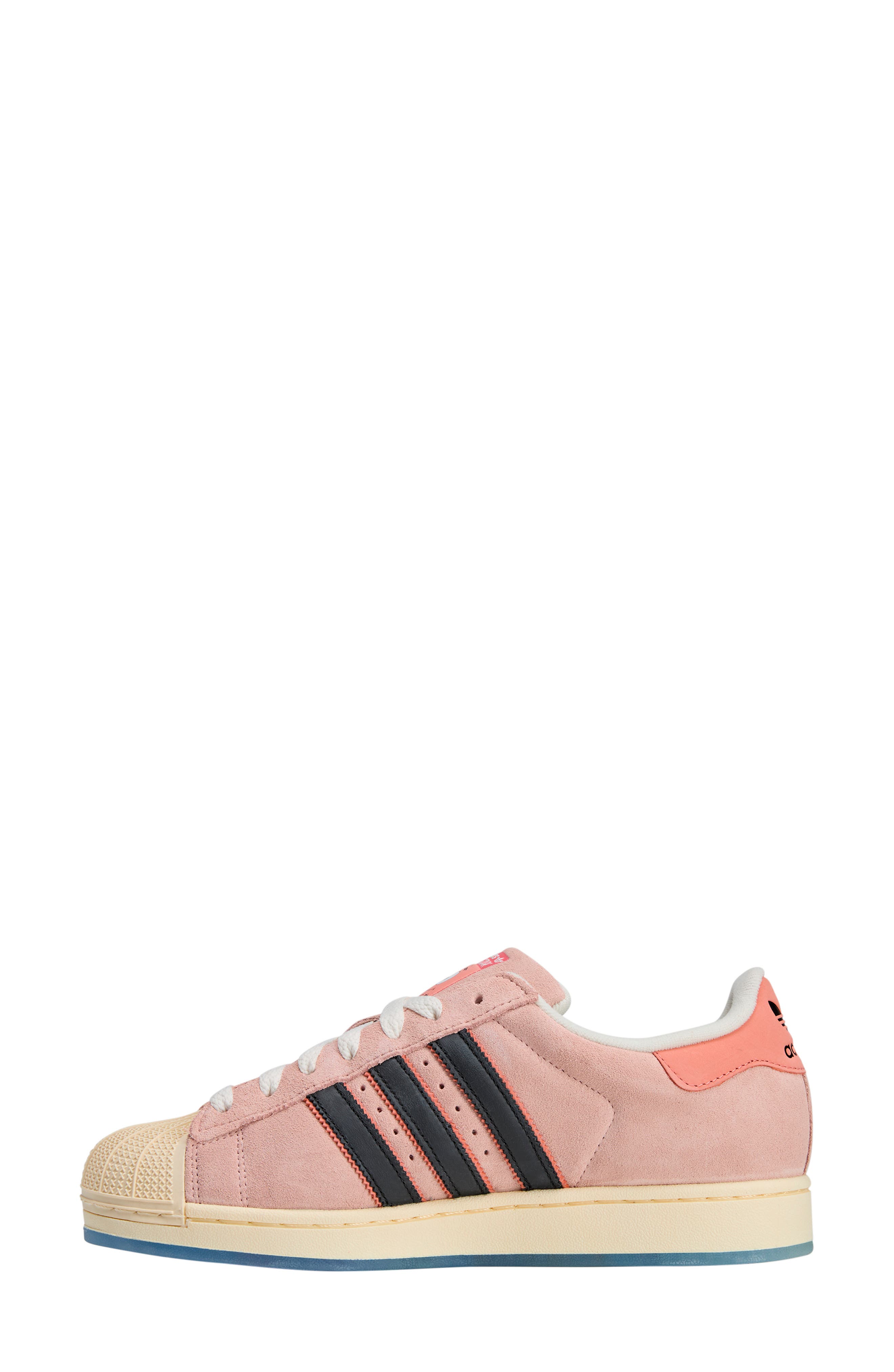 adidas x 'SpongeBob SquarePants' Gender Inclusive 'Patrick Star' Suede Superstar Sneaker, Alternate, color, Core Black/ Wonder Clay