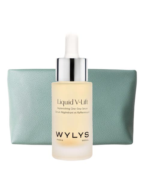 Liquid V-Lift & Sage Verte Makeup Bag