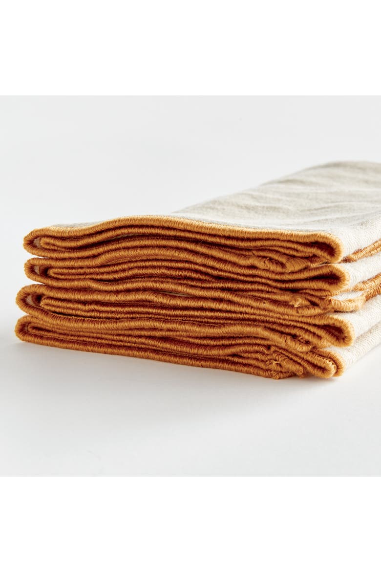 Sawyer Dinner Napkins Set of 4, Alternate, color, Yellow