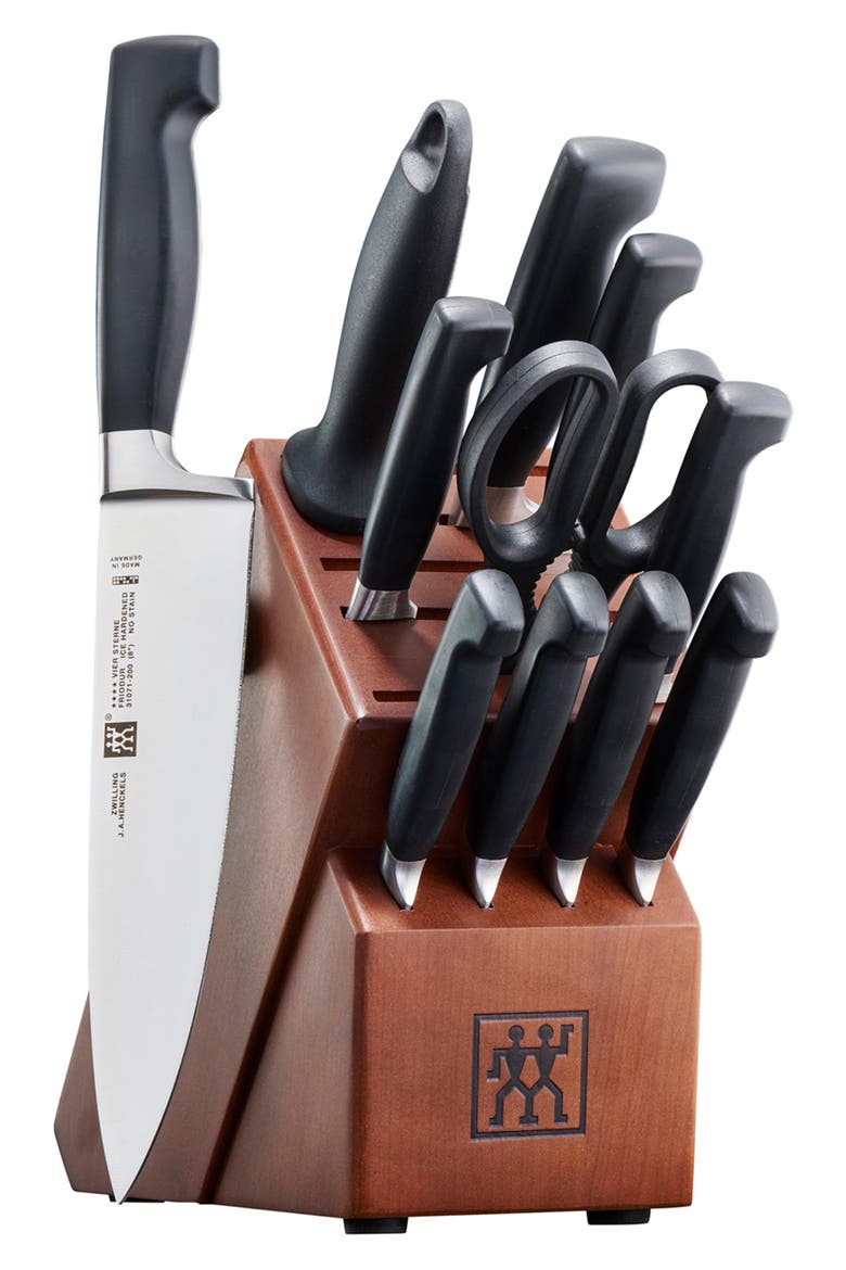 Four Star 12-Piece Knife Block Set, Main, color, STAINLESS STEEL