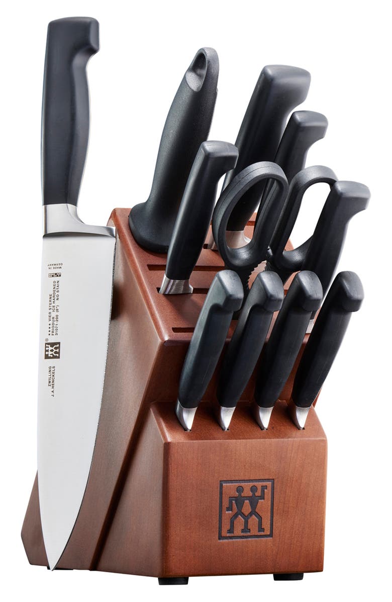 ZWILLING Four Star 12-Piece Knife Block Set, Main, color, Stainless Steel