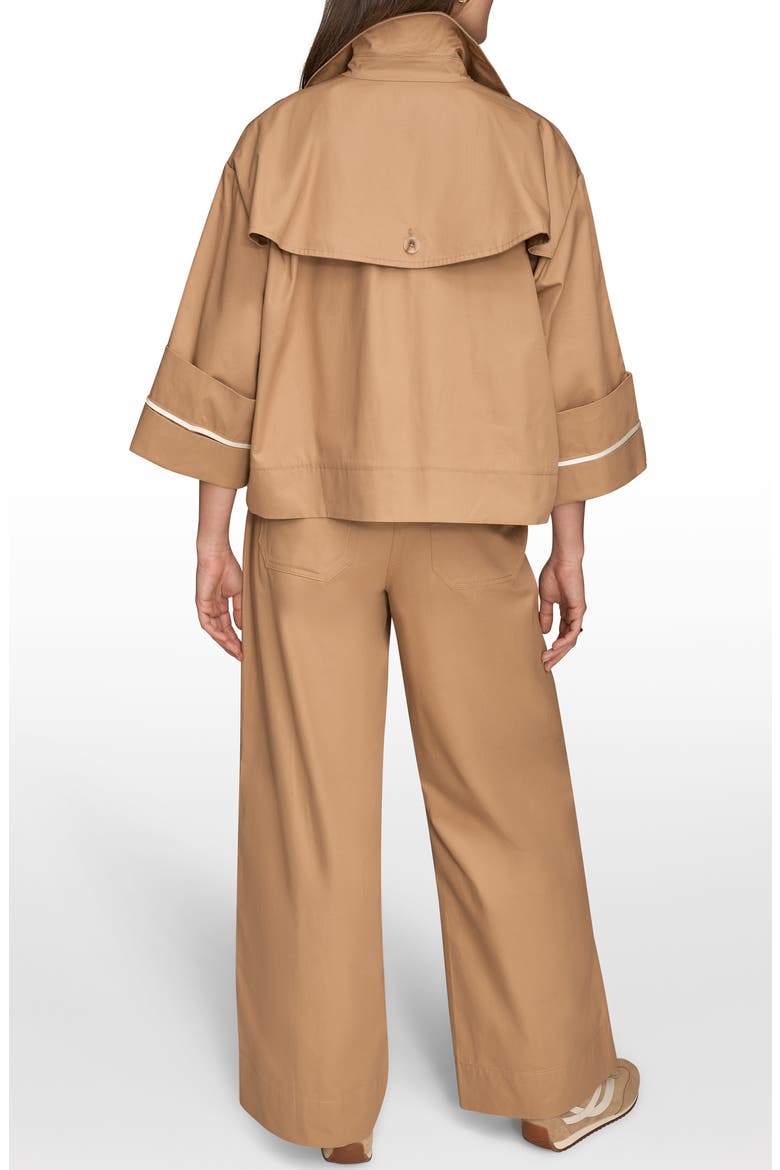 Button Front Cotton Twill Jacket, Alternate, color, FAWN