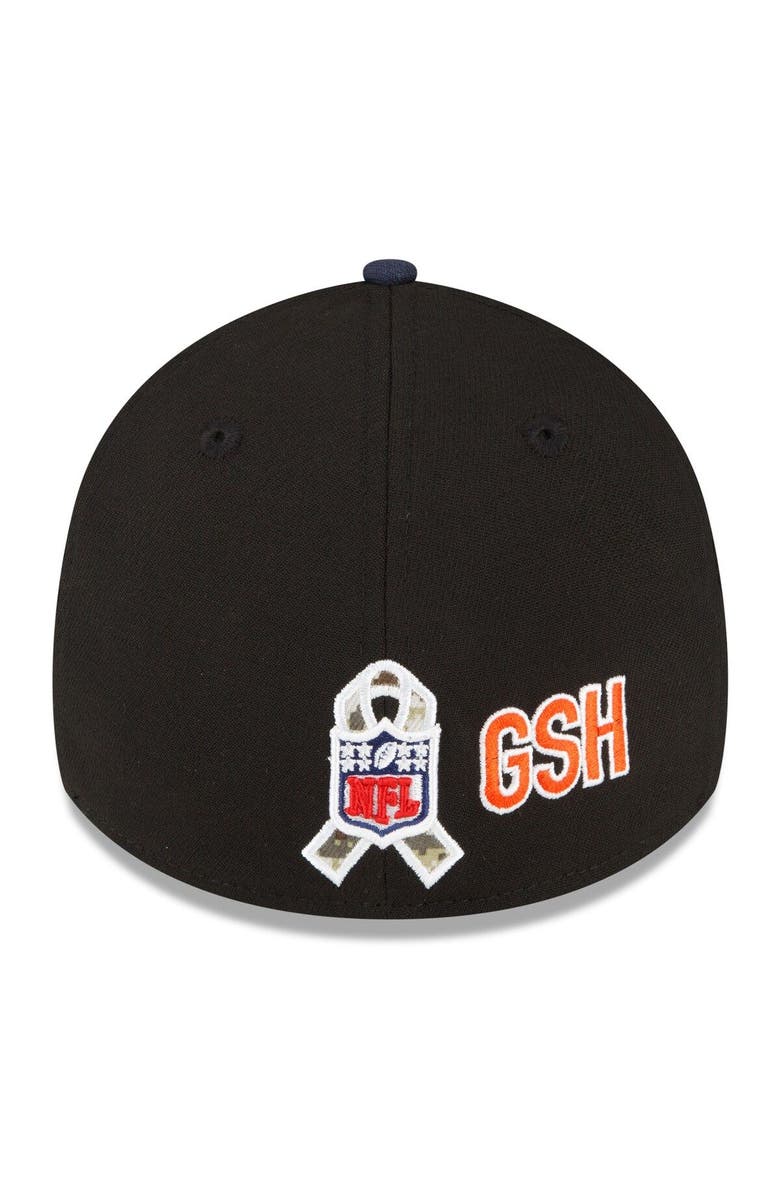 New Era Men's New Era Black/Navy Chicago Bears 2022 Salute To Service 39THIRTY Flex Hat, Alternate, color, 