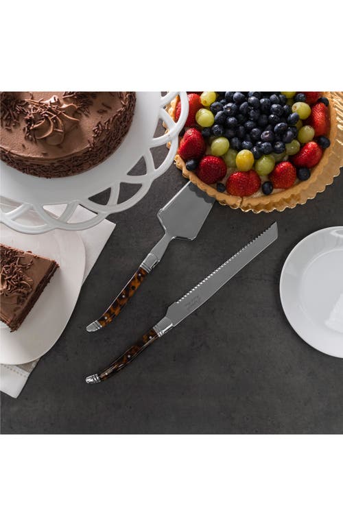 French Home Connoisseur Laguiole 2-pc. Cake And Pie Server Set In Brown