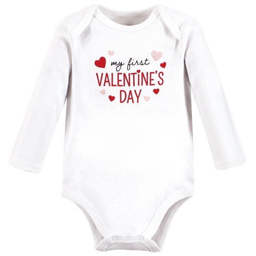 Hudson Baby Infant Breathable Cotton Long-sleeve Bodysuit Bundle 3 Count In Multi