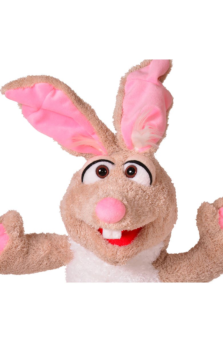 Living Puppets Herbie II The Big Rabbit 24 Inch Plush Hand Puppet, Alternate, color, Pink