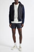 Moncler Mixed Media Hooded Cardigan