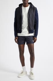 Moncler Mixed Media Hooded Cardigan