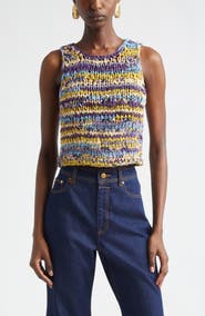 Zimmermann Luna Crop Ribbon Sweater Tank