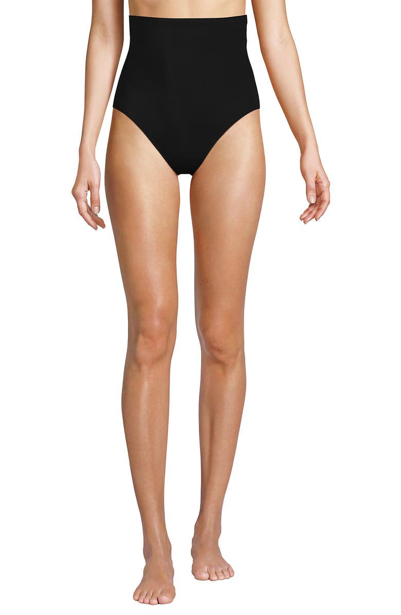 Lands' End Slender Separates Ultra High Waisted Bikini Swim Bottoms, Main, color,