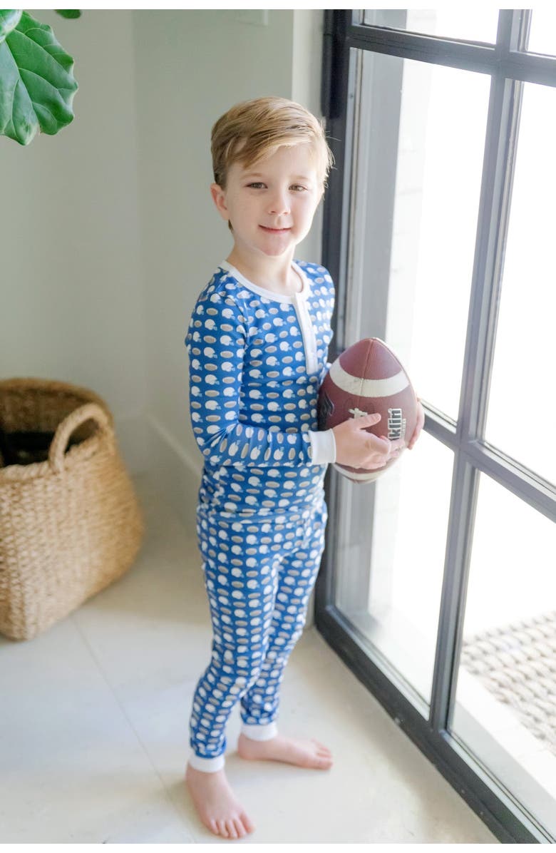 Lila and Hayes Jack Boys' Pajama Pant Set, Alternate, color, Firstdown Football