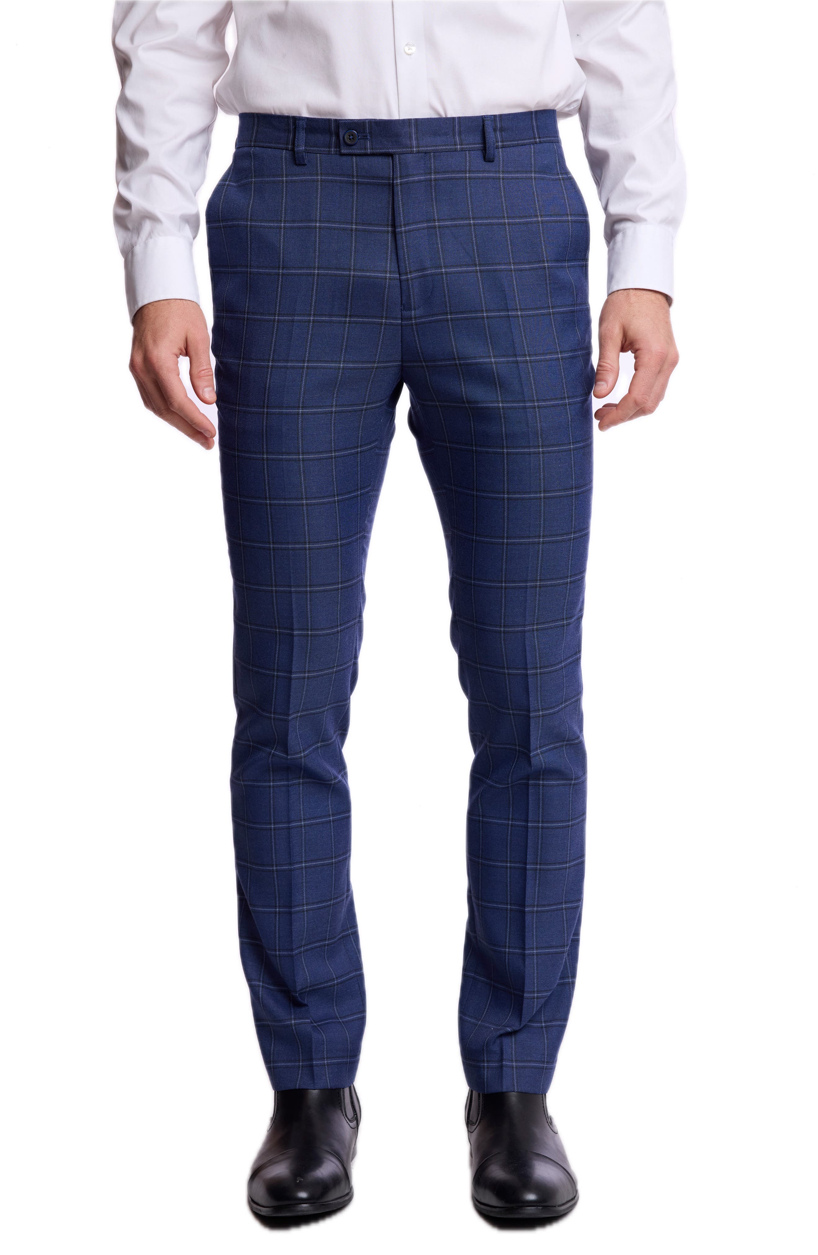 Downing Slim Fit Windowpane Suit Separate Pants