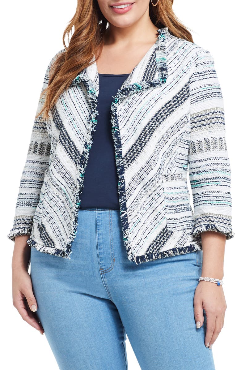 NIC+ZOE Shake it Up Fringe Jacket, Main, color, 