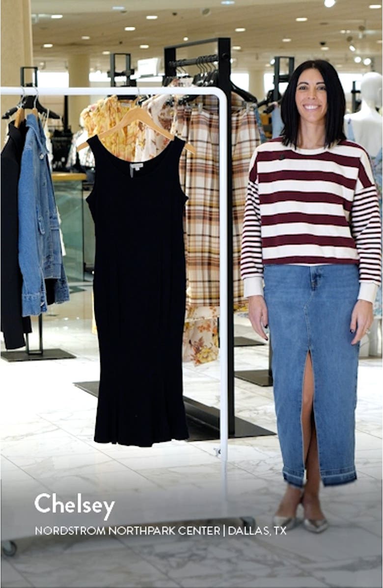 Bria Maternity Mermaid Midi Dress, sales video thumbnail