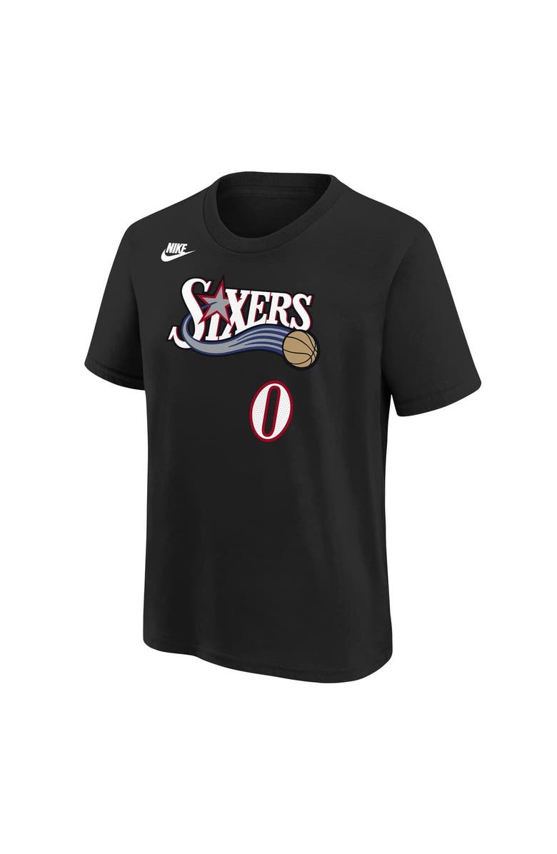 Nike Youth Nike Tyrese Maxey Black Philadelphia 76ers Name & Number T-Shirt - Classic Edition, Alternate, color, Black