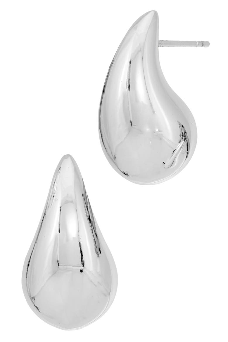 Teardrop Earrings, Main, color, WHITE