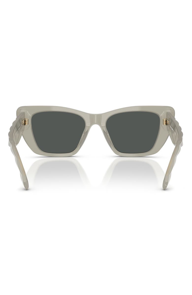Tory Burch 52mm Cat Eye Sunglasses, Alternate, color, Milky Grey Green / Dark Grey