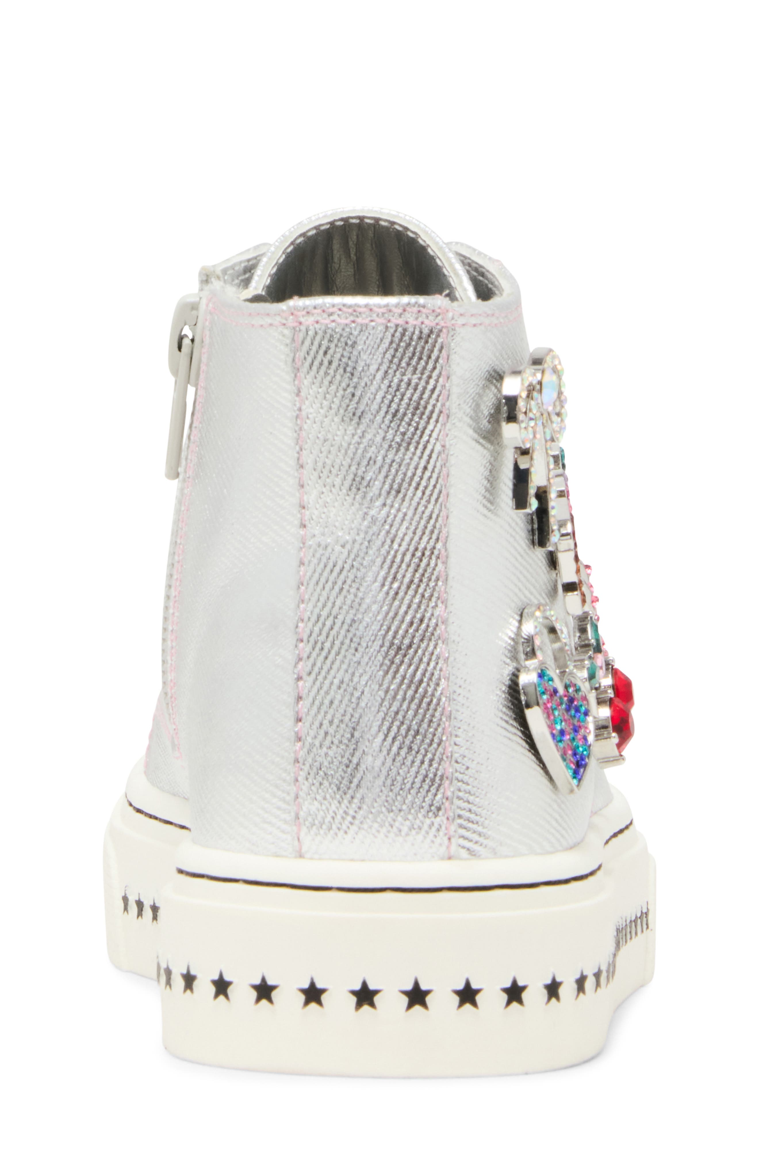 Kids' Jjoycee High Top Sneaker, Alternate, color, SILVER