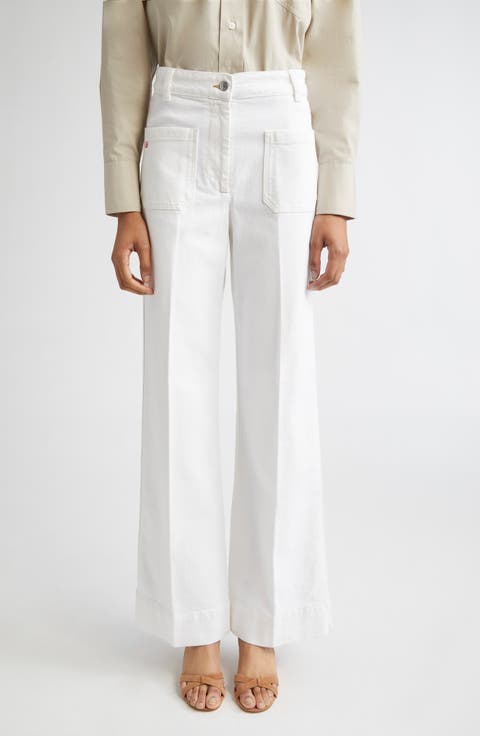 Alina High Waist Jeans (Washed White)