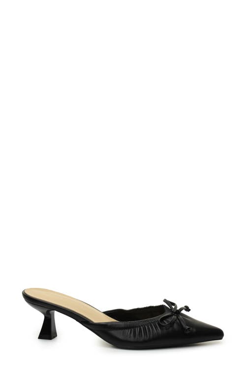 NICOLE MILLER NICOLE MILLER BOW KITTEN HEEL MULE 
