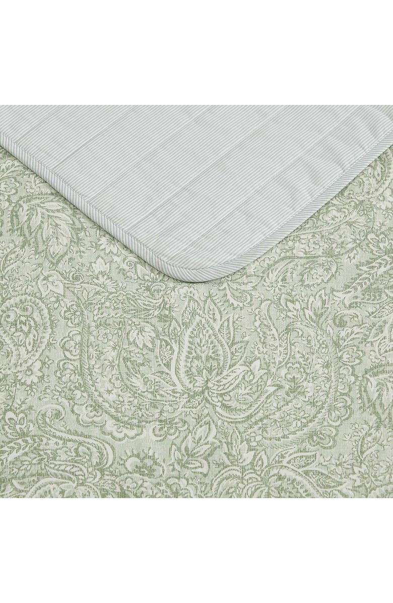 Tommy Bahama Caicos Isle Cotton Quilt & Sham Set, Alternate, color, Green