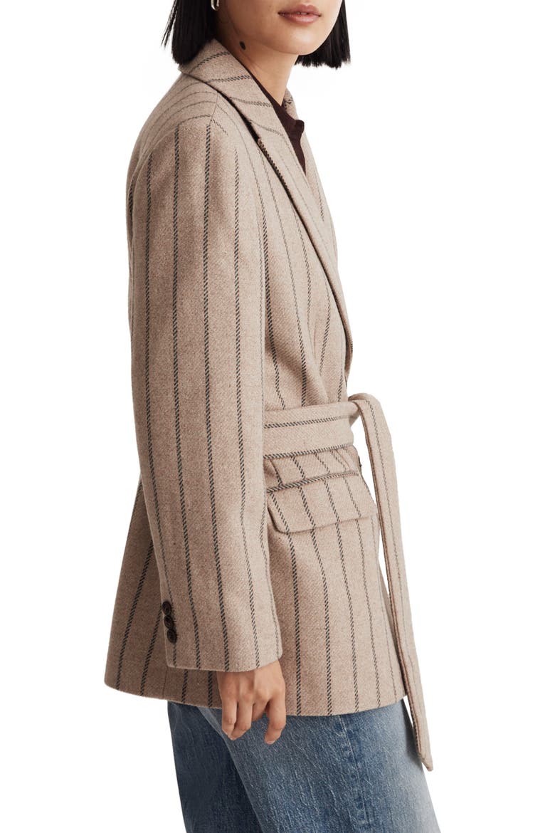 The Bedford Oversize Belted Blazer, Alternate, color, JENNIFER STRIPE