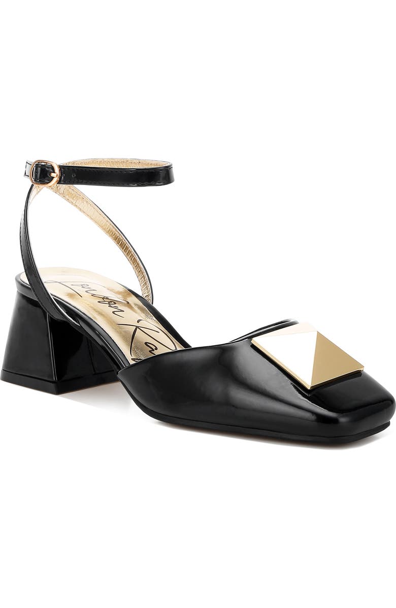 LONDON RAG Griselda Ankle Strap Pump, Main, color, Black