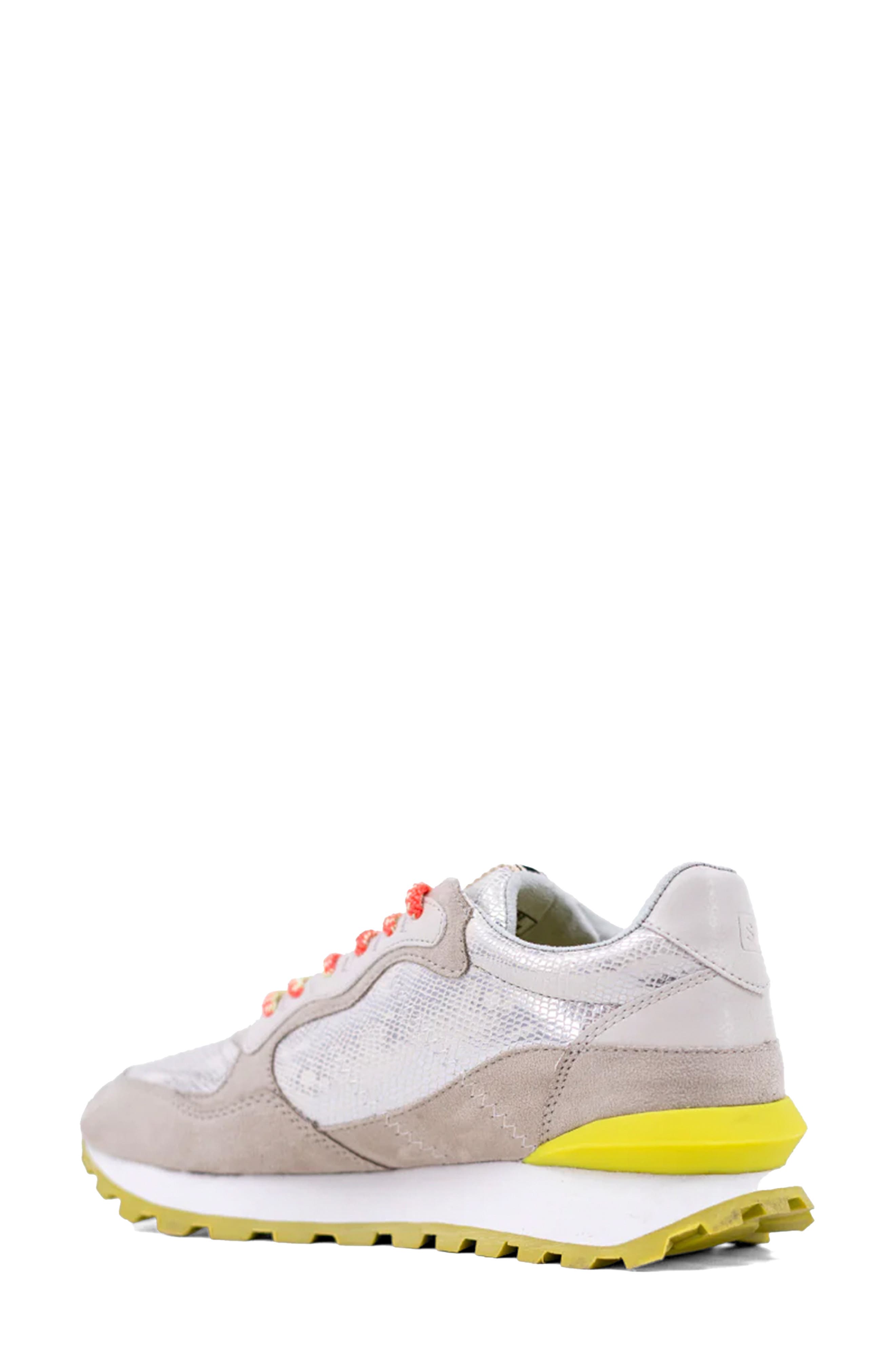 SHUSHOP Phoebe Sneaker, Alternate, color, Silver Snake